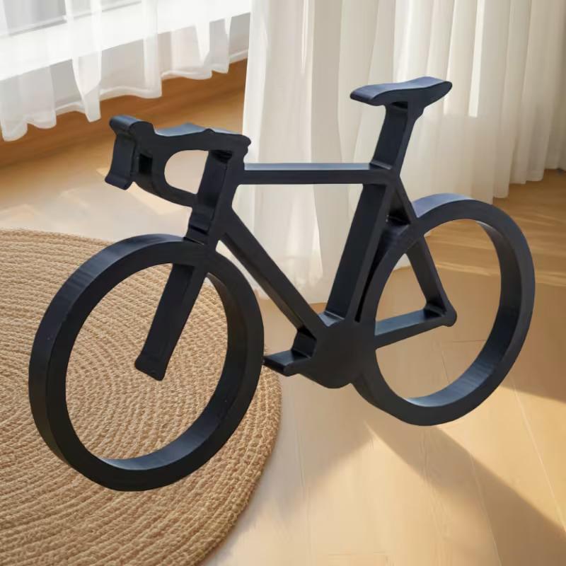 Desk Setup Minimalist - Scultura di Bicicletta Stampata in 3D,