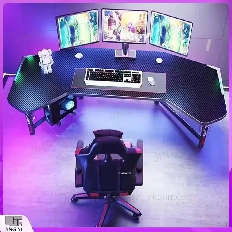 Desk Setup L Shaped - Scrivania da Gaming Professionale Ergonomica per